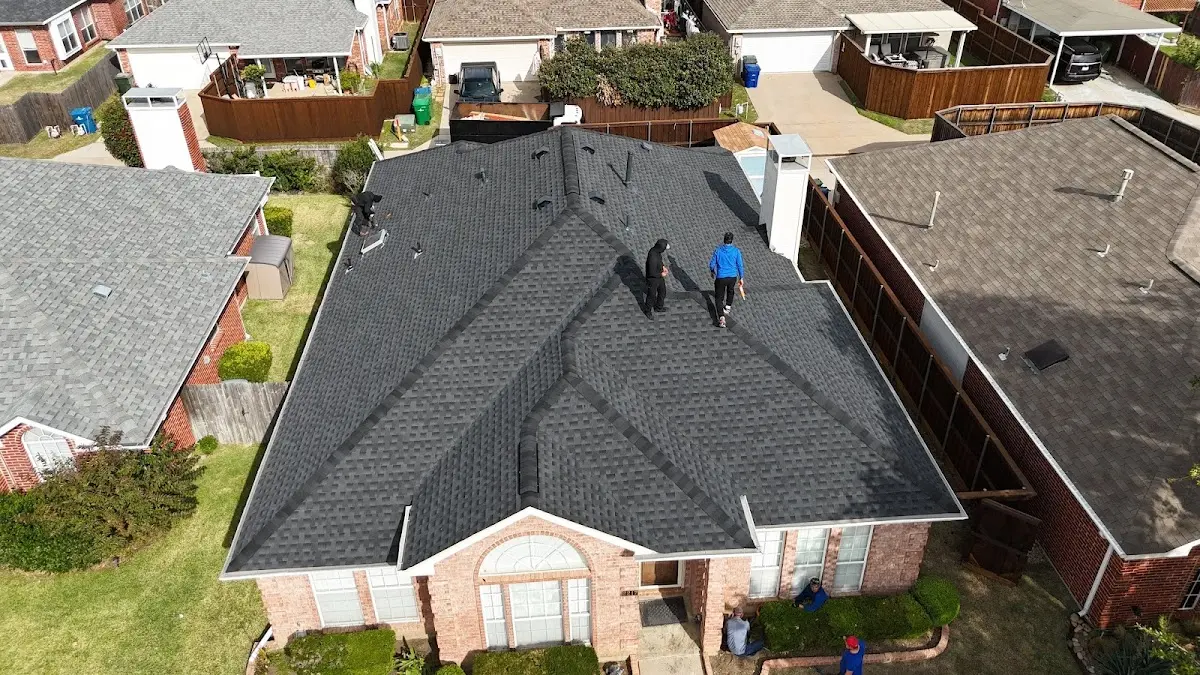 Slate & Tile Roof Repair work in progress on a Alexandria property